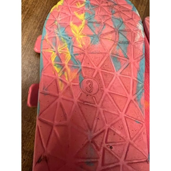 Academy Girls' Tie-Dye Print Pink Slip-On Slides/Sandals - Picture 9 of 9